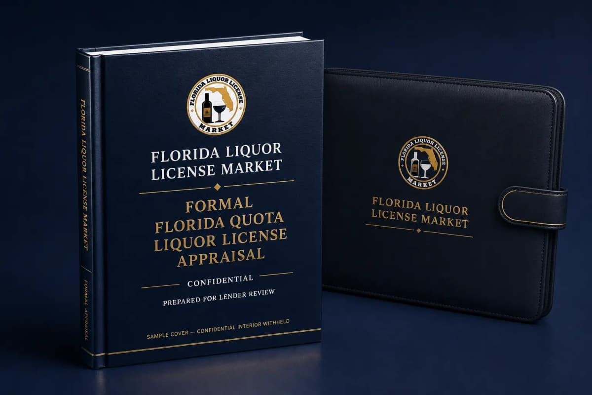 FLLM formal Florida quota liquor license appraisal books